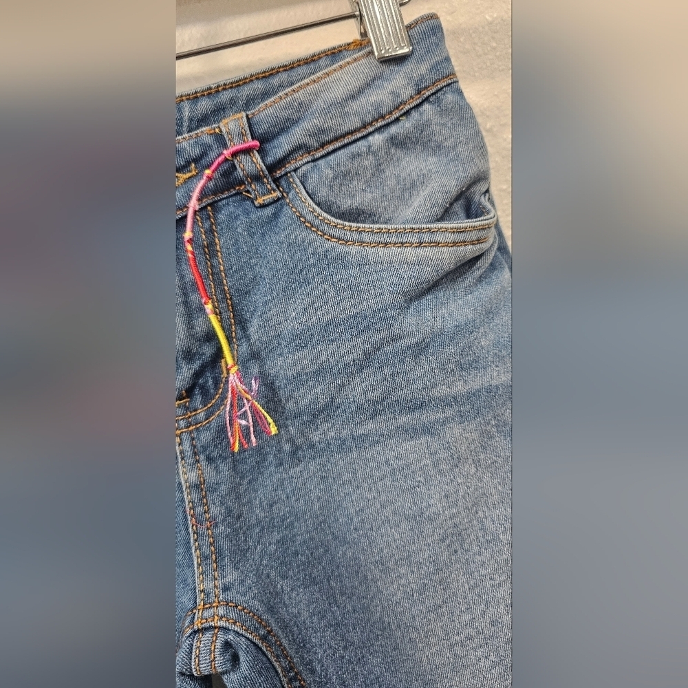 Lucky Brand Girls Zoe Skinny Medium Wash Denim Jean Adjustable Waist Size 12 - Picture 2 of 16